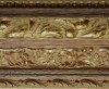 Somptueux cadre baroque invers� bois et dor� antique us�  153X85 mm